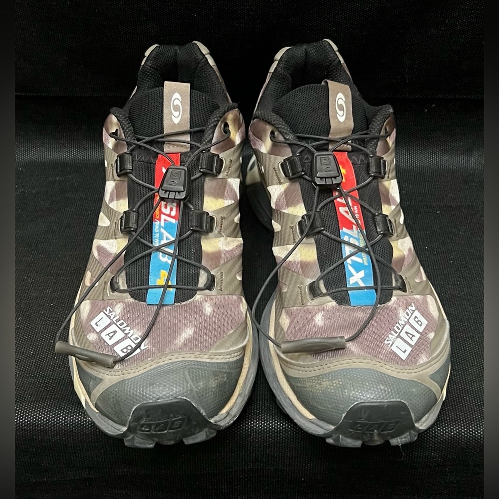 Salomon Xt-4 Og Olive Green Unisex Trainers in Size M 6.5 W7.5 - Picture 3 of 8